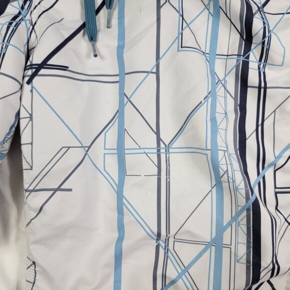 Oakley Silo Mens 38 White Blue Board Shorts Athletic Summer Walking Running - Picture 10 of 14